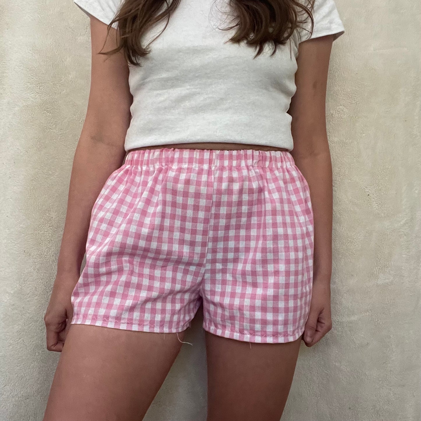 Gingham Cotton Shorts