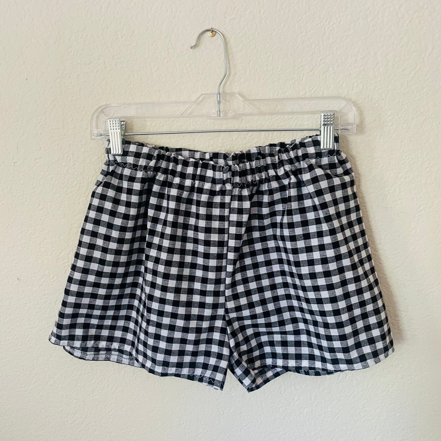 Gingham Cotton Shorts