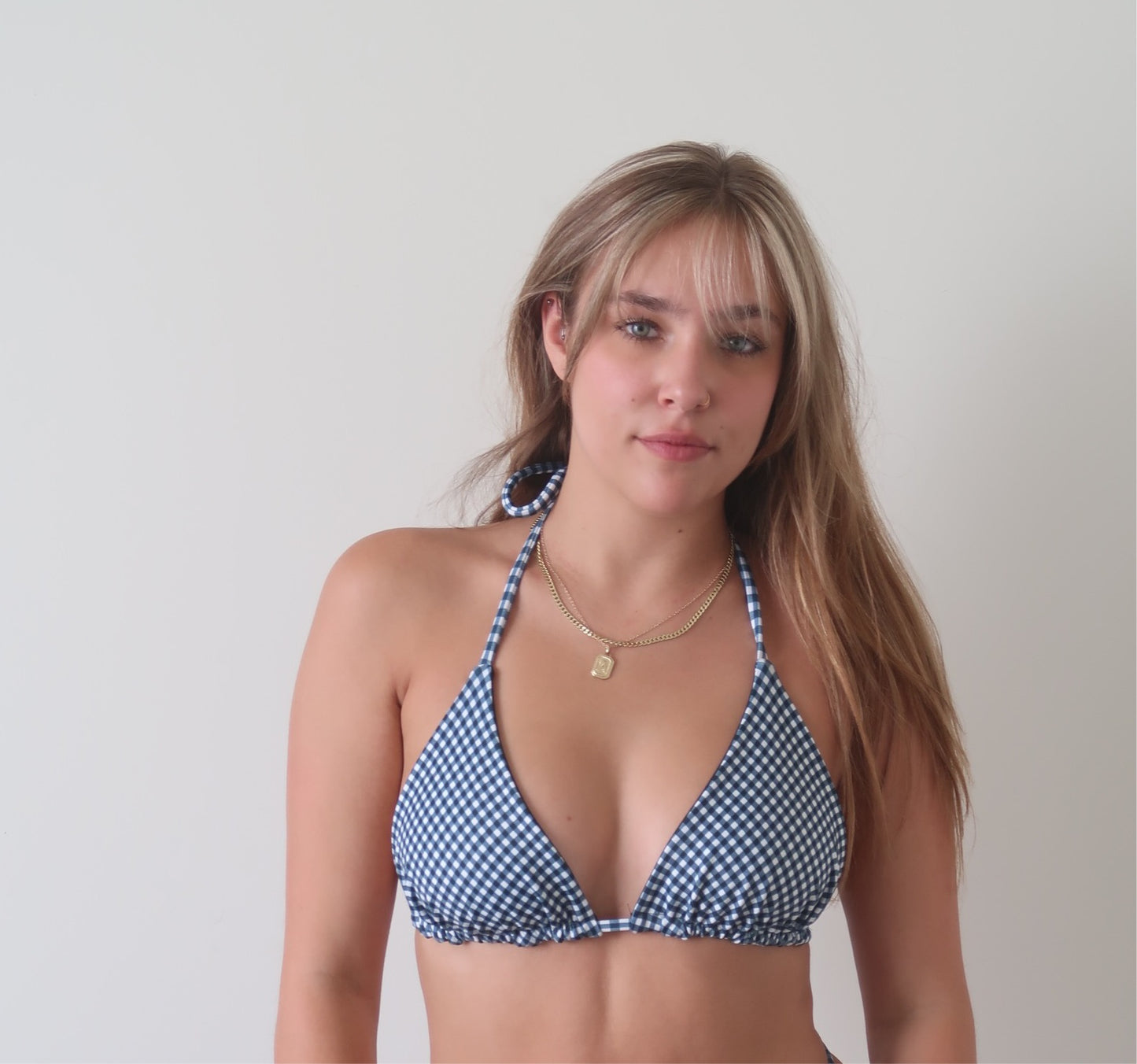 Gingham Katie Bikini Top