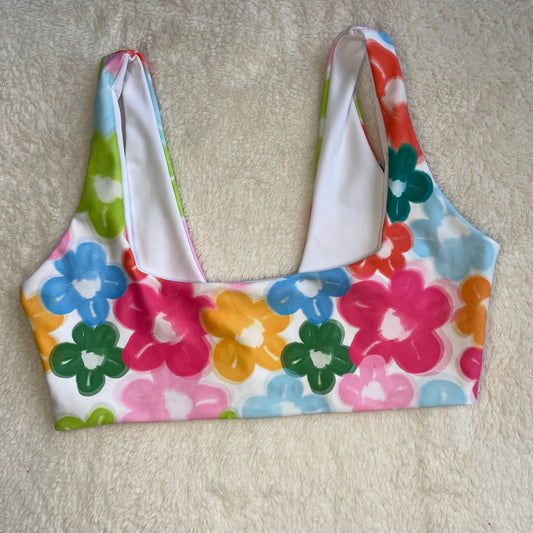 Pastel floral Heidi top