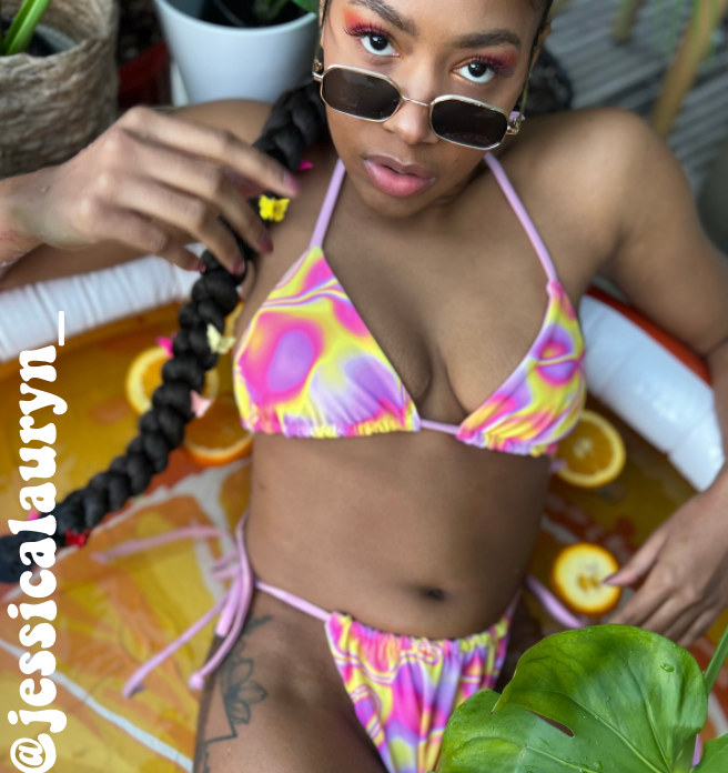 Pink lava Katie Bikini Top