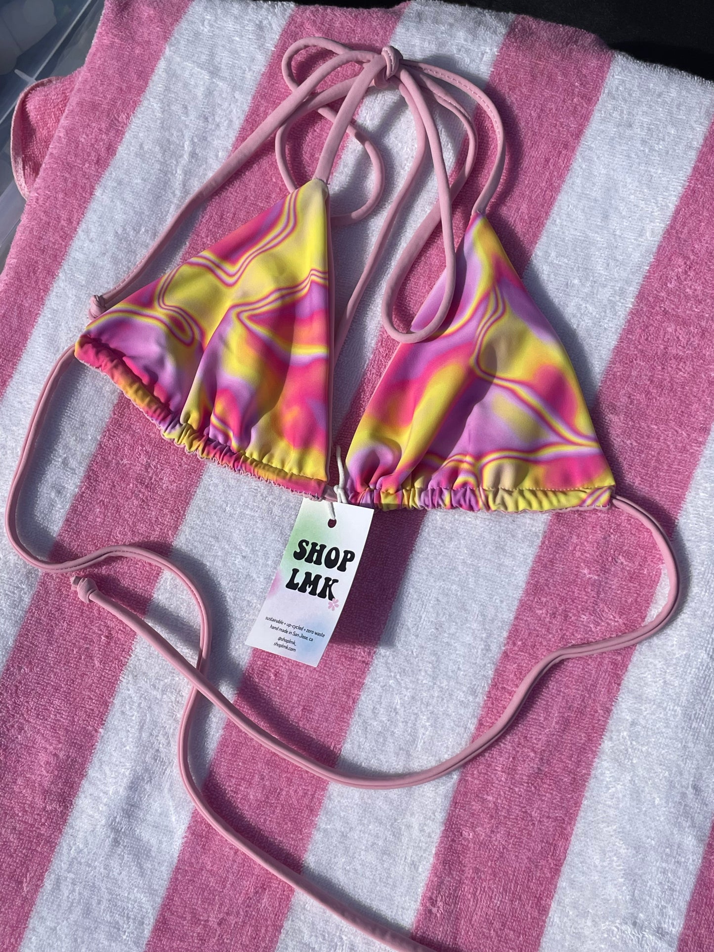 Pink lava Katie Bikini Top