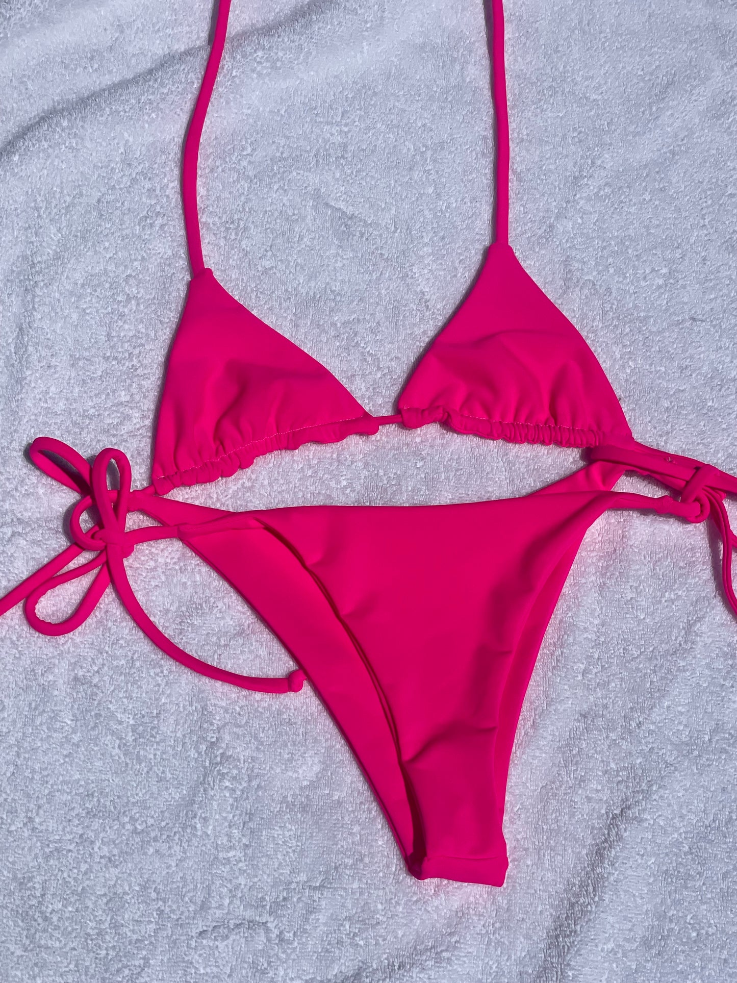 Neon Pink Katie Bikini Top