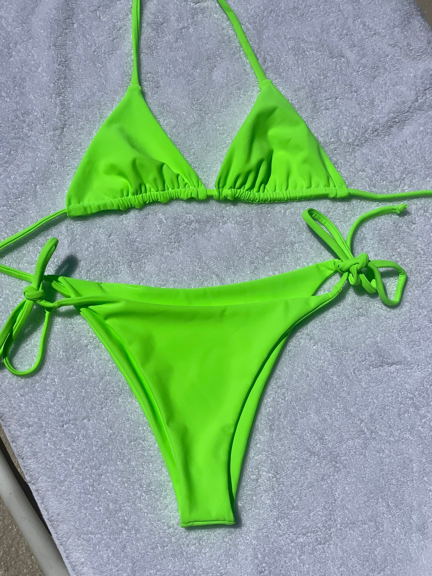 Neon Green Katie Bikini Top